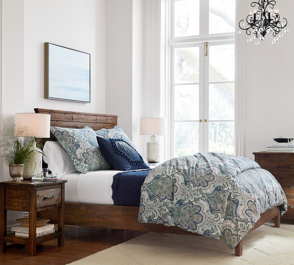 Jordana Percale Patterned Duvet Cover & Sham Pottery Barn