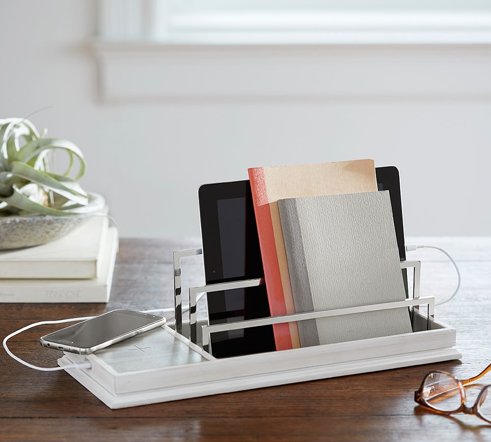 Wireless Charging Station with USB Port Pottery Barn