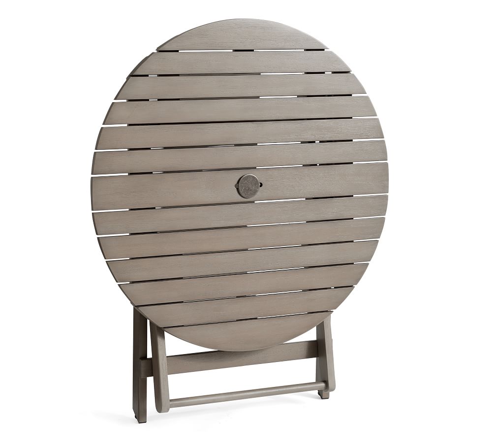 Chatham 36" FSC® Mahogany Folding Patio Bistro Table Pottery Barn