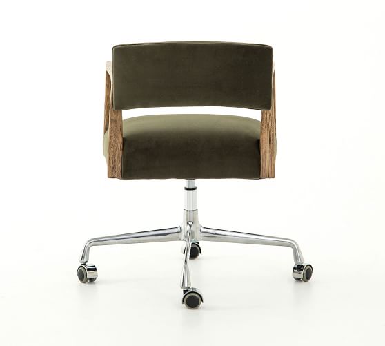 belden velvet swivel desk chair