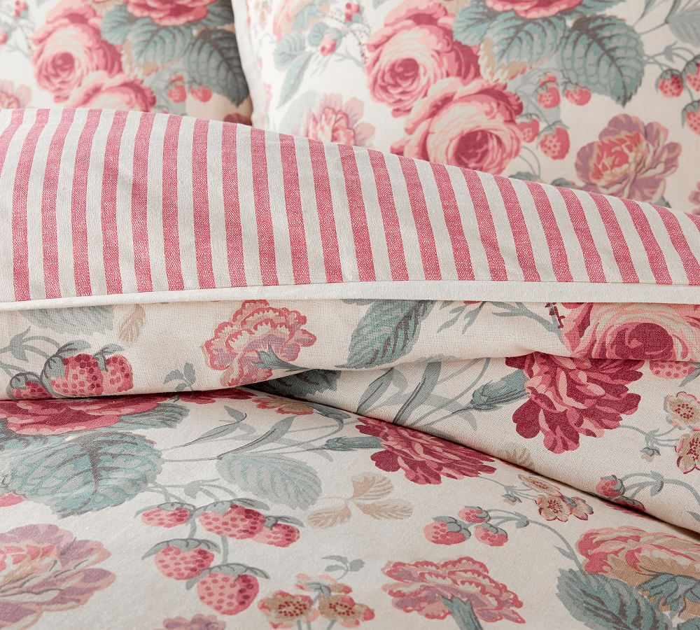 Elia Floral Reversible Patterned Duvet Cover & Sham Pottery Barn