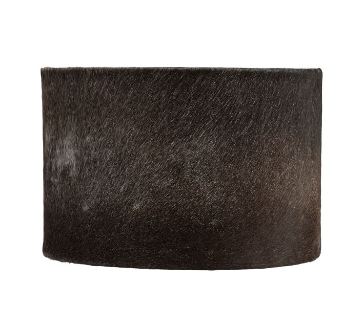 pottery barn cowhide lamp shade