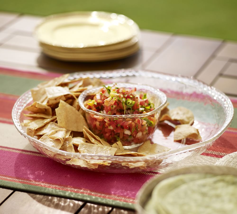 Rope Melamine Chip & Dip Server Pottery Barn