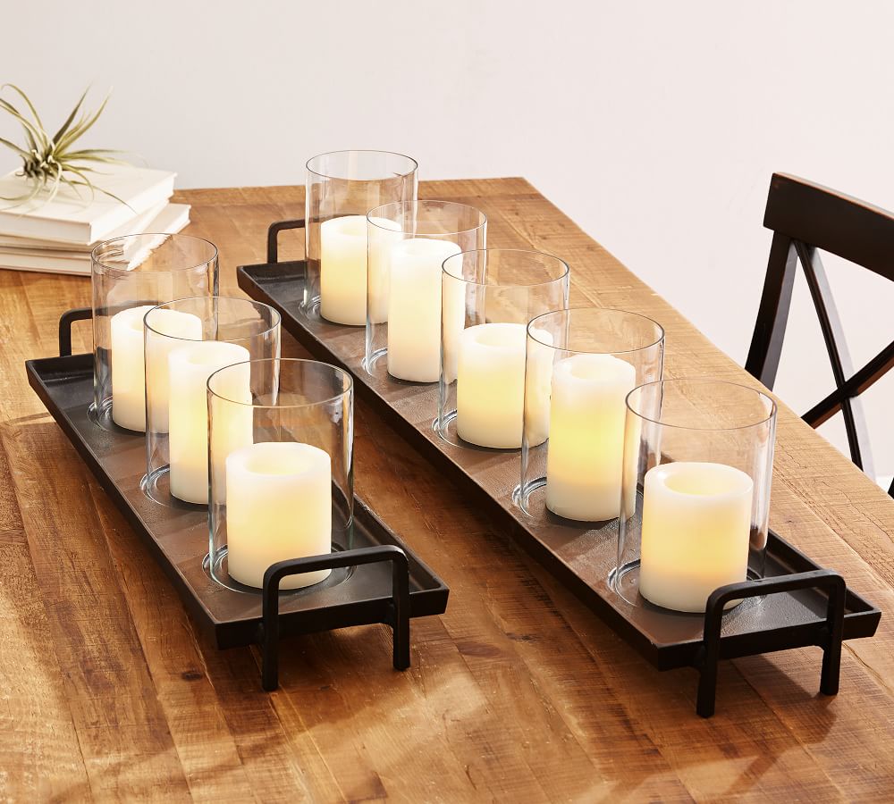 Bronze Candle Holder Tray Pottery Barn