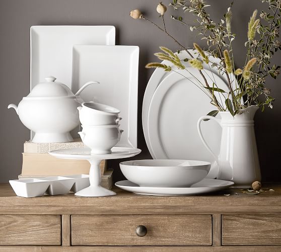 PETSOLA 2x Home Kitchen Table Serving White Ceramic Condiment Dish Plate Heart Shape 
