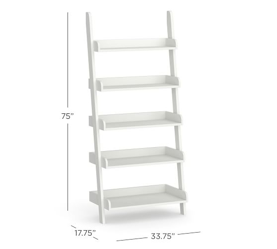 pottery barn ladder shelf bathroom