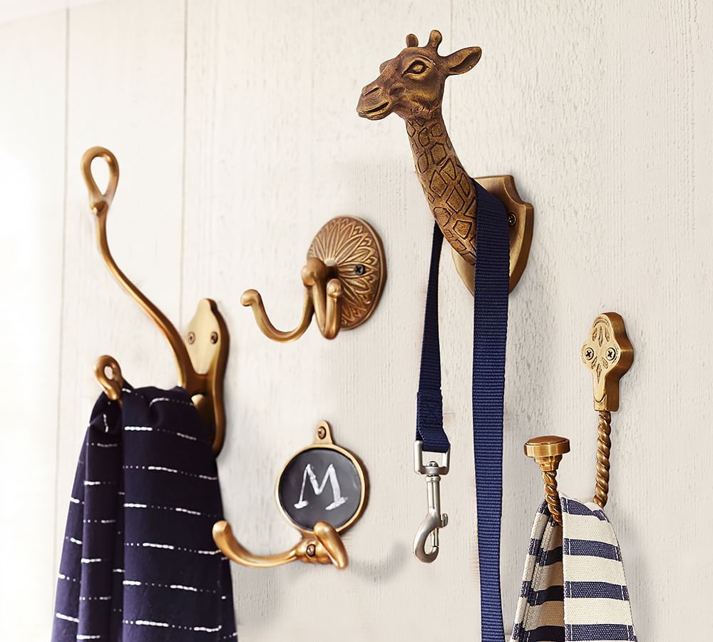 Brass Chalkboard Hook Pottery Barn