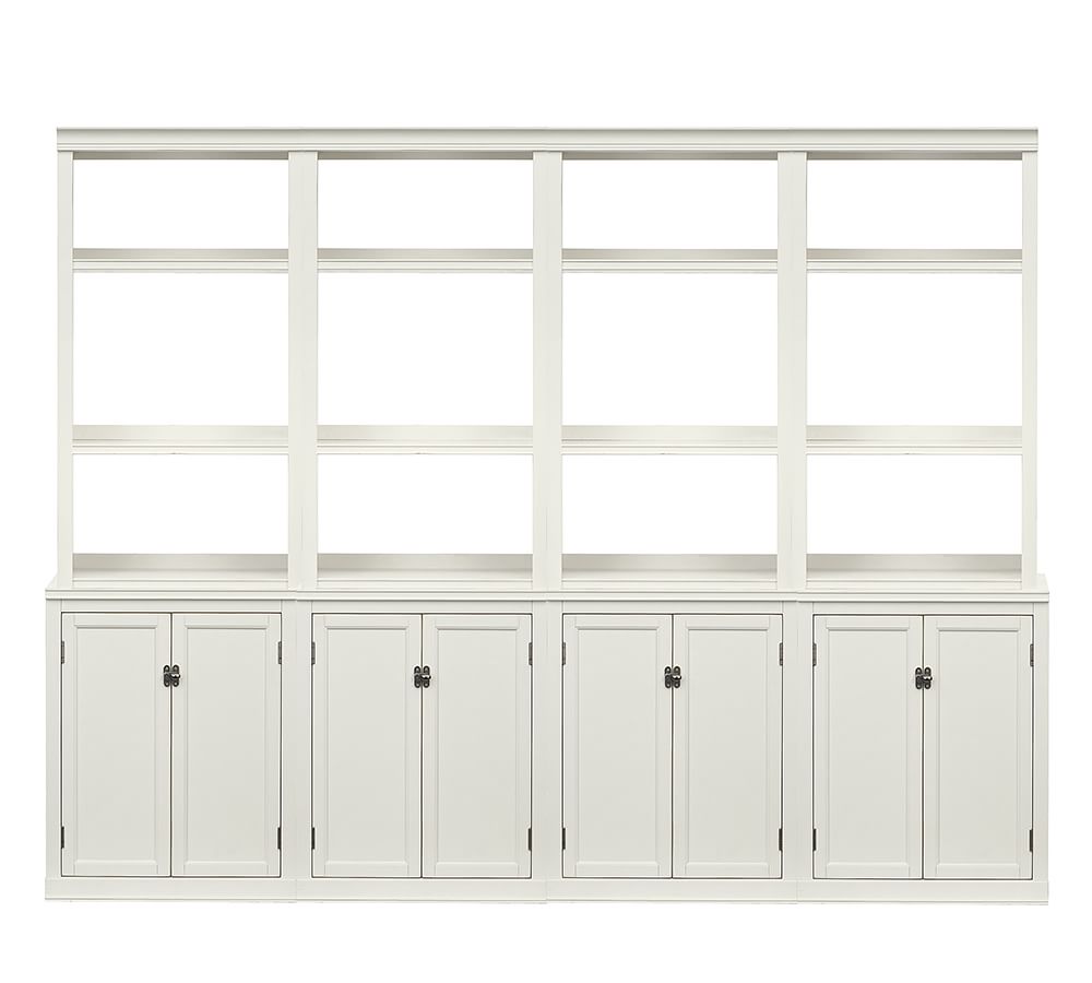 Logan Wall Bookcase with Doors Pottery Barn