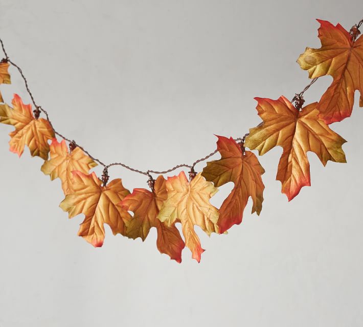 autumn leaf fairy lights