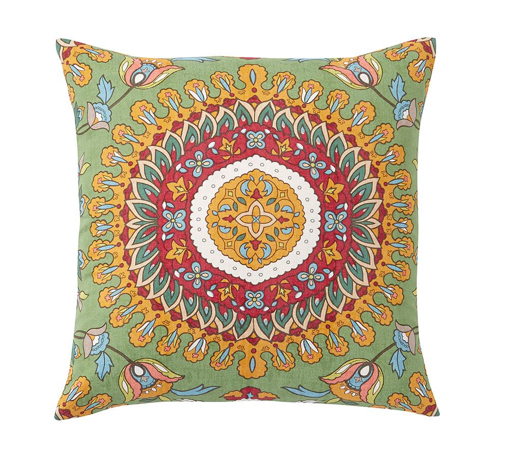 Della Medallion Decorative Pillow Cover Pottery Barn