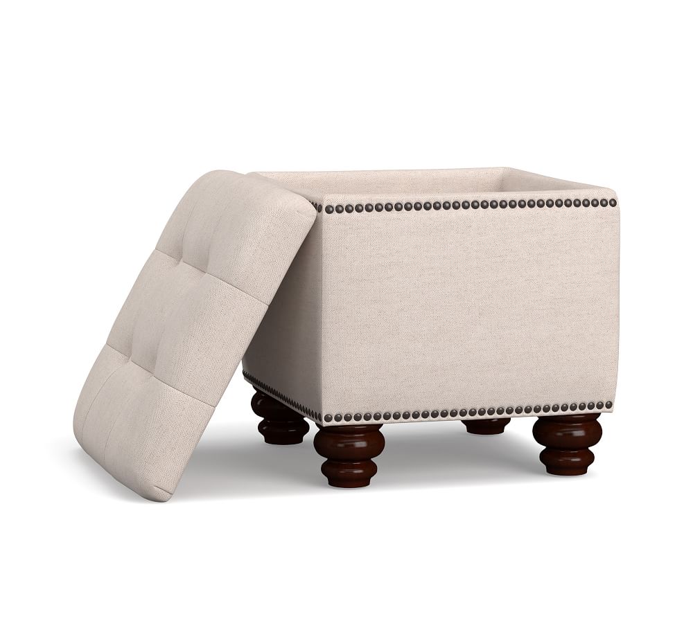 Martin Upholstered Storage Cube Pottery Barn