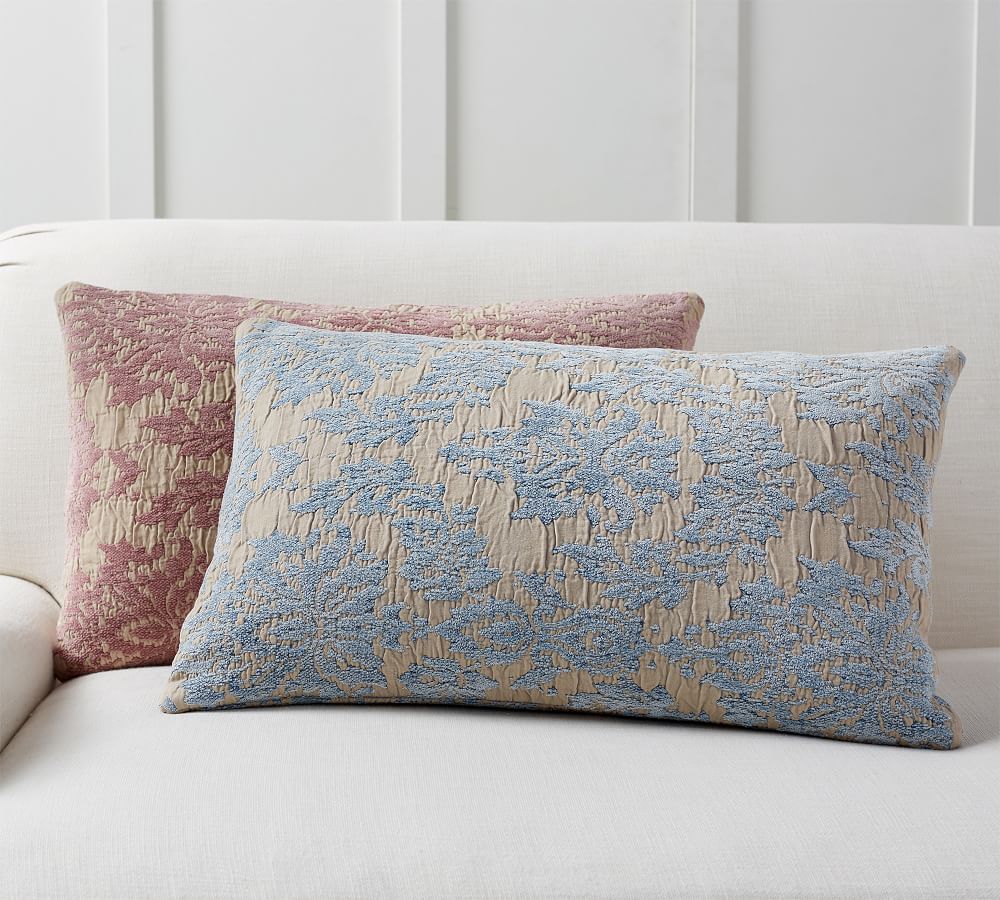 Elizabeth Jacquard Lumbar Pillow Covers Pottery Barn