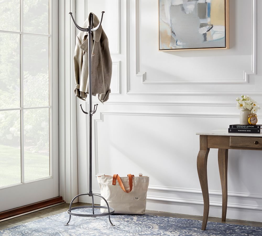 Cast Metal Standing Coat Rack Pottery Barn