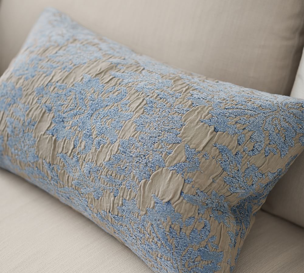 Elizabeth Jacquard Lumbar Pillow Covers Pottery Barn