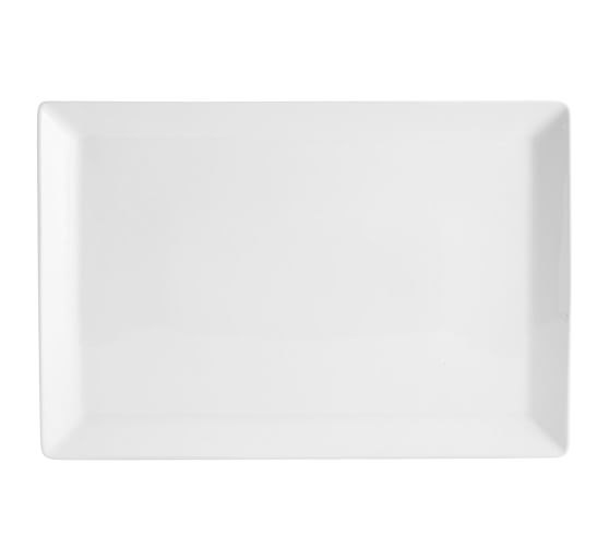 Single White Ceramic 16x4.5cm Rectangular Serving Dish 