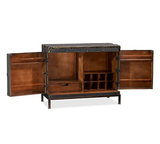 pottery barn ludlow trunk secretary desk