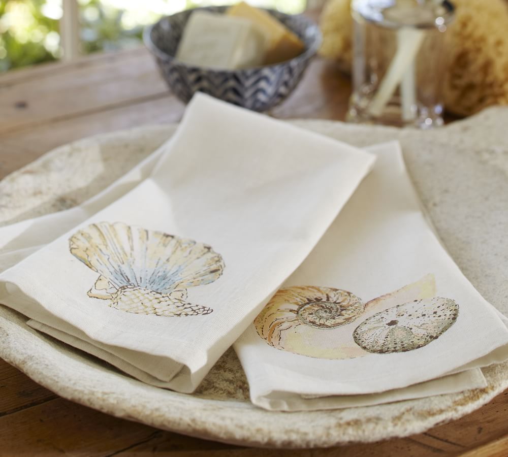 Seashore Guest Towels, Set of 2 Pottery Barn