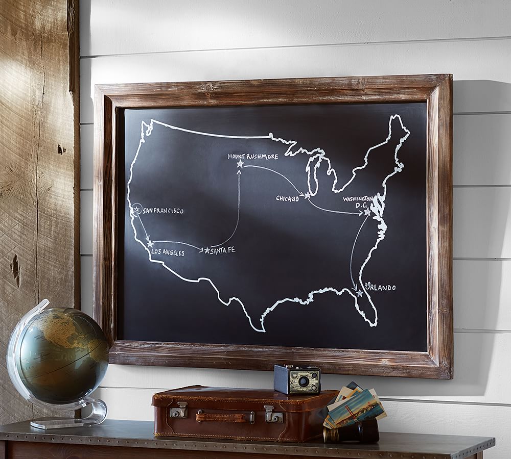 Chalkboard USA Wall Art Pottery Barn