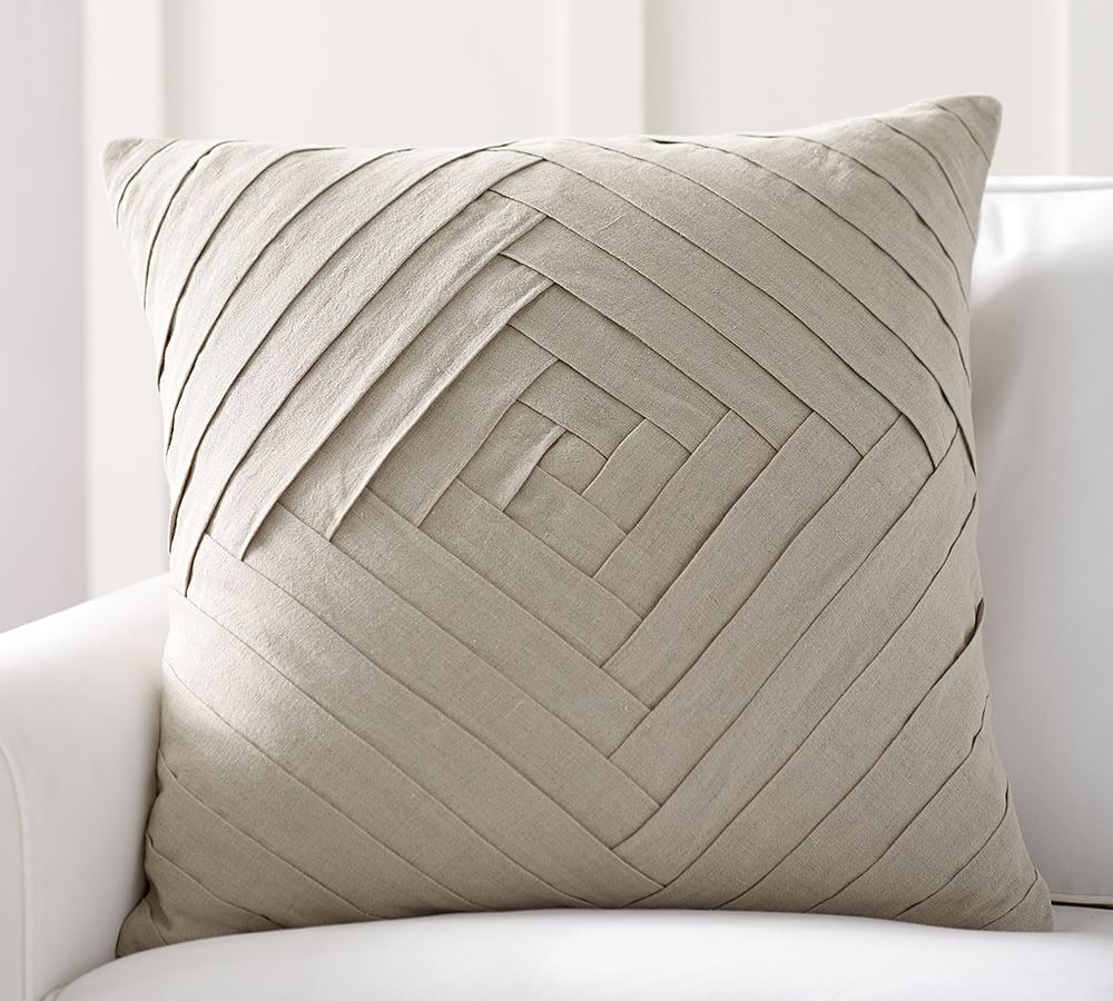Pleated Diamond Pillow Cover Pottery Barn
