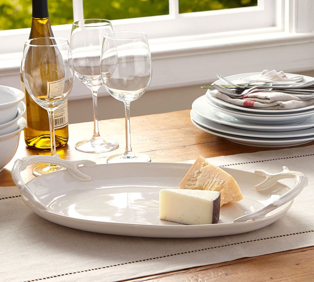 Antler Handled Serving Platter Pottery Barn