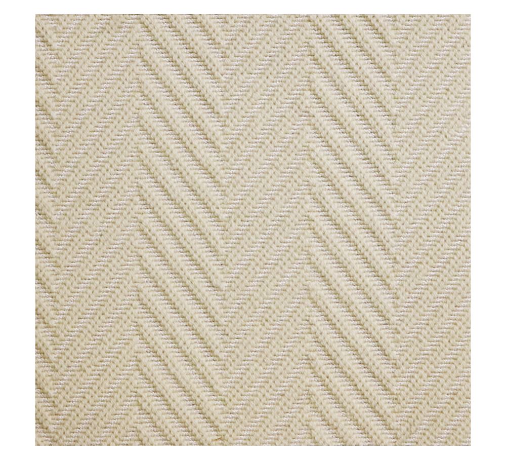 Custom Textured Chevron Wool Rug Pottery Barn
