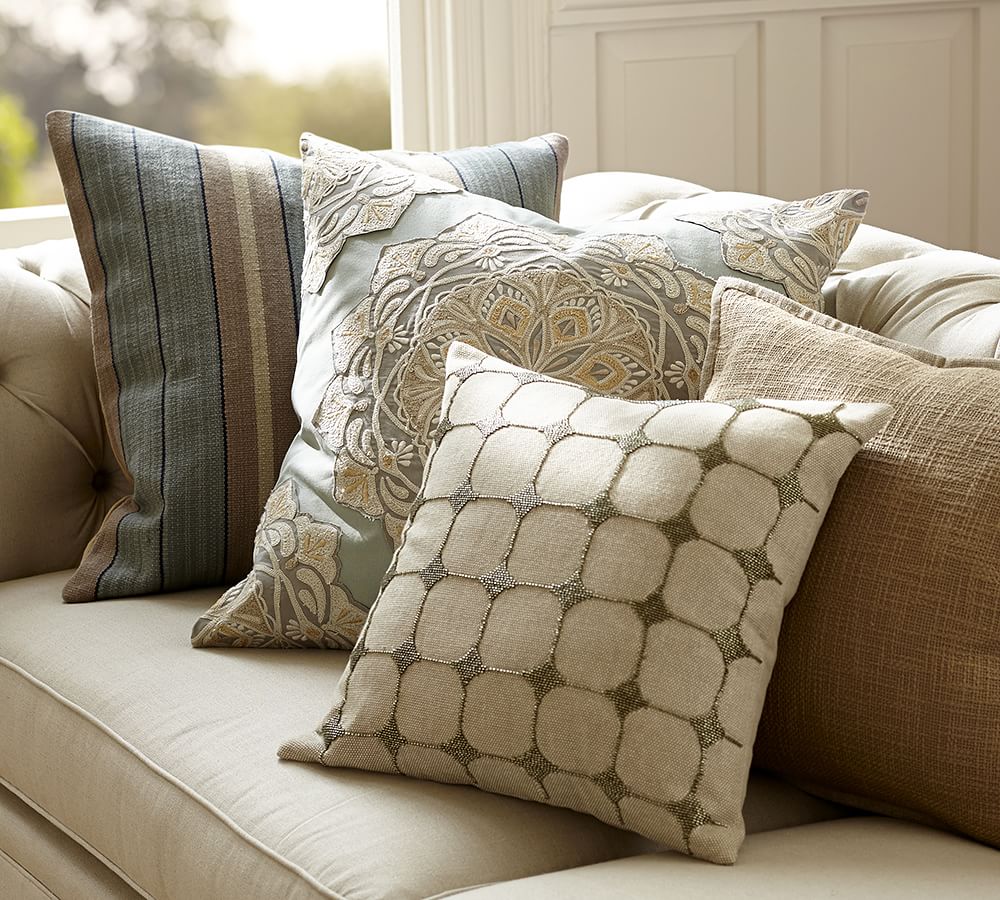 Minna Stripe Dhurrie Decorative Pillow Cover Pottery Barn