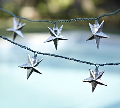 galvanized star string lights