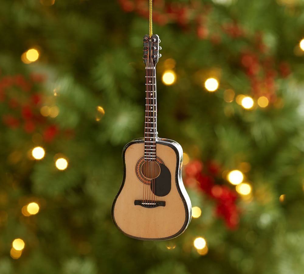 Acoustic Guitar Ornament Pottery Barn