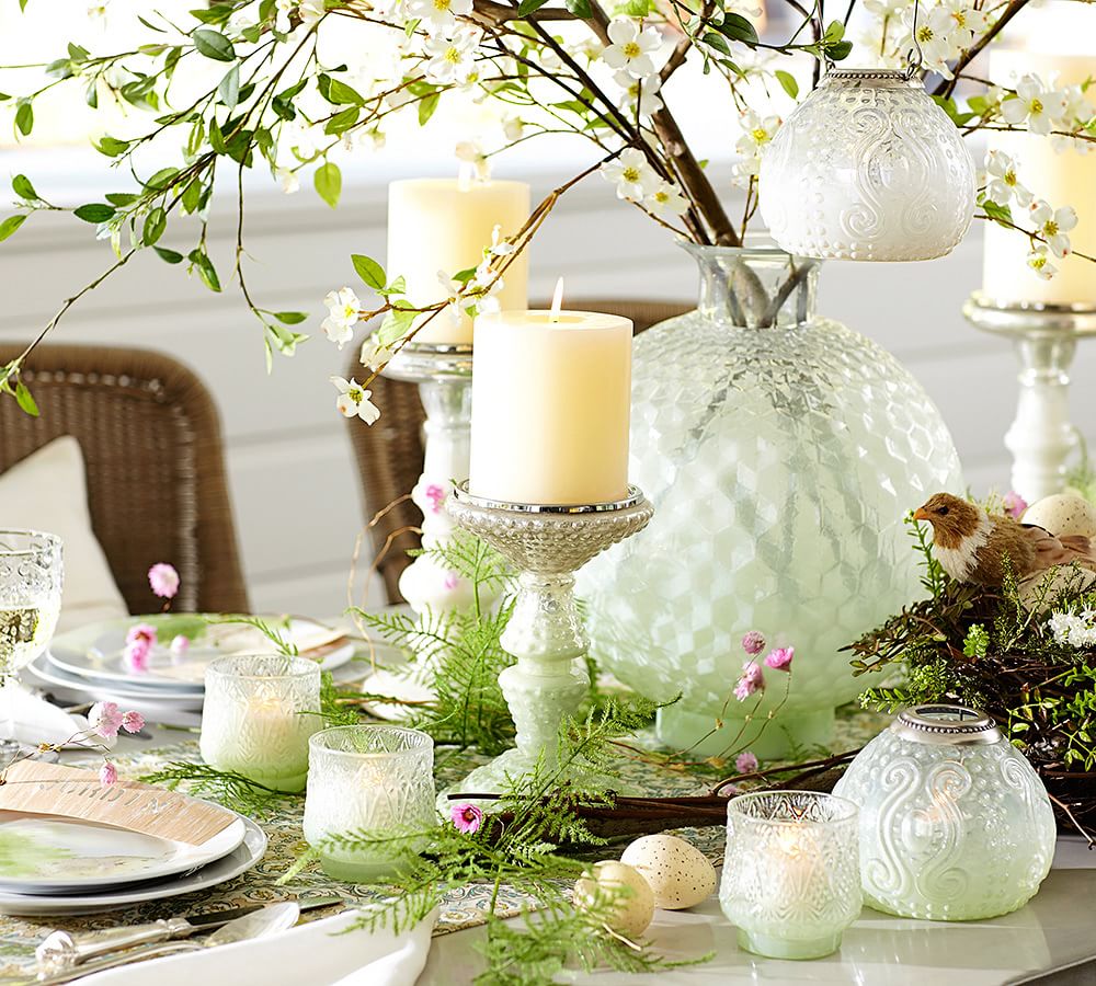 Milk Glass Hanging Votive Holders Candle Holder Pottery Barn