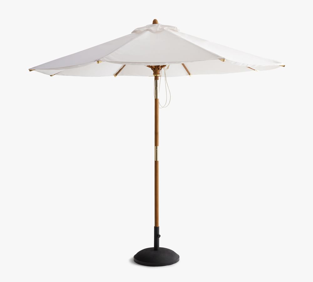 Premium Sunbrella® Round Umbrella Outdoor Umbrellas Pottery Barn