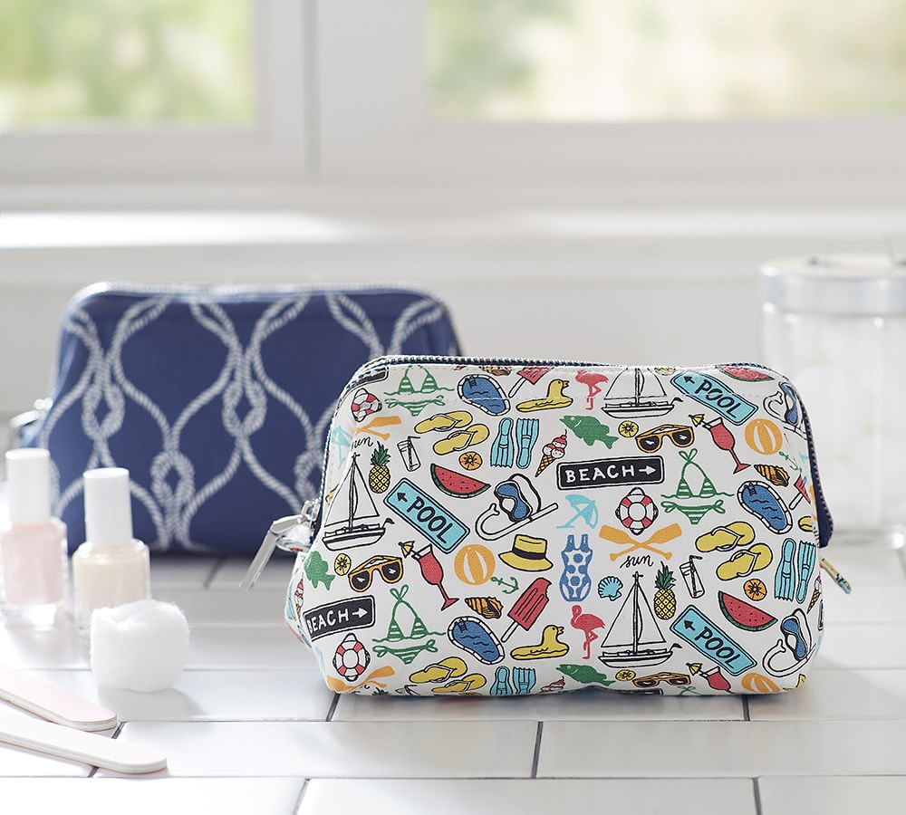 Petit Framed Makeup Bag Summer Print Pottery Barn