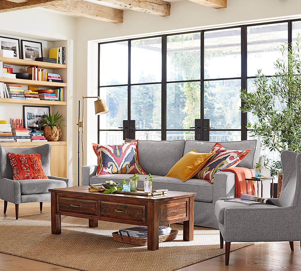 Dayton Upholstered Armchair Pottery Barn