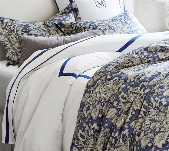 pottery barn damask duvet cover