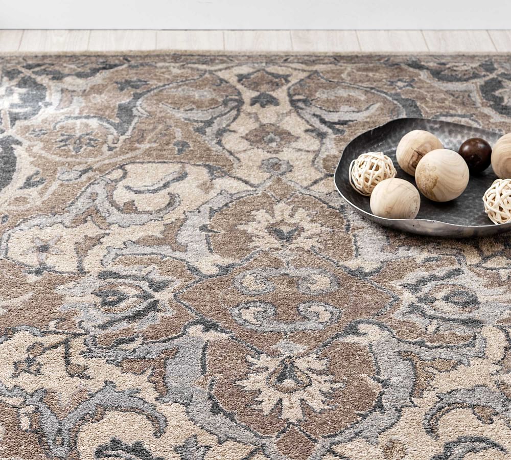 Neutral Nolan Persian Rug | Pottery Barn