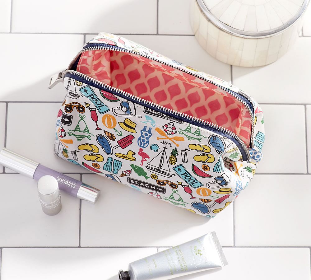 Petit Framed Makeup Bag Summer Print Pottery Barn