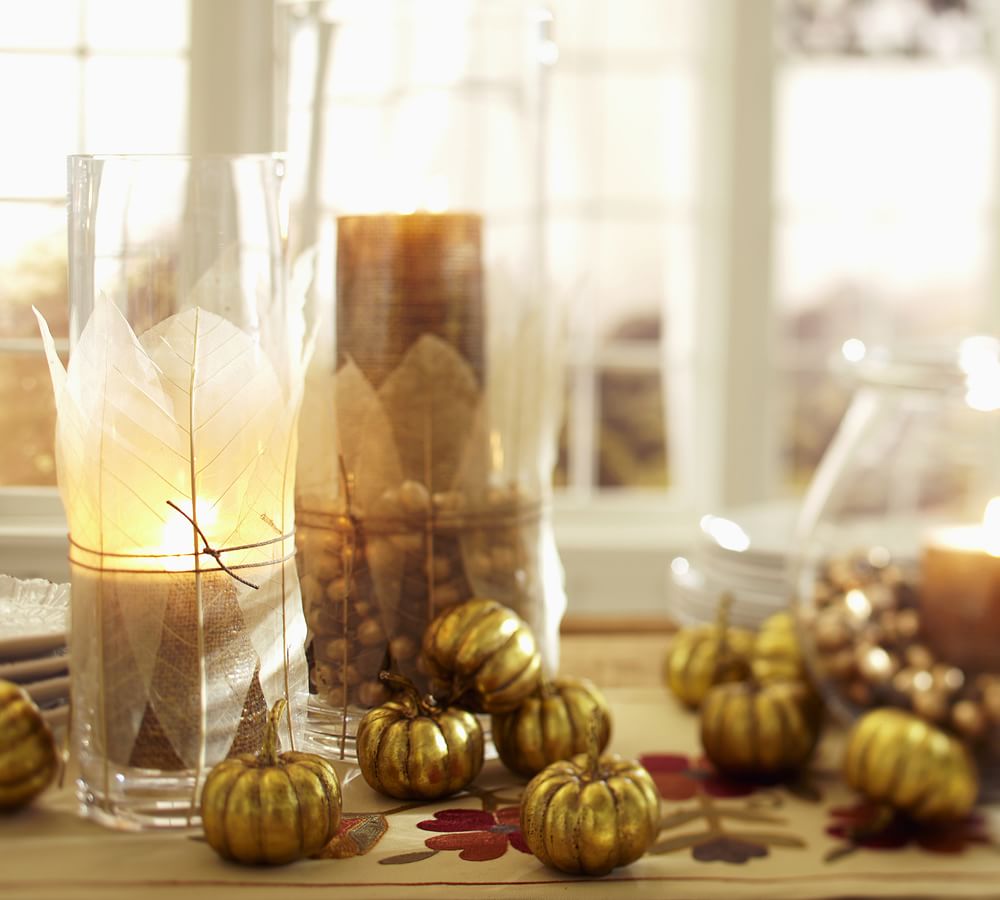Gold Pumpkin Vase Filler Pottery Barn