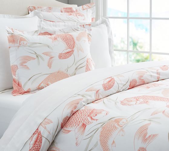 koi fish duvet cover