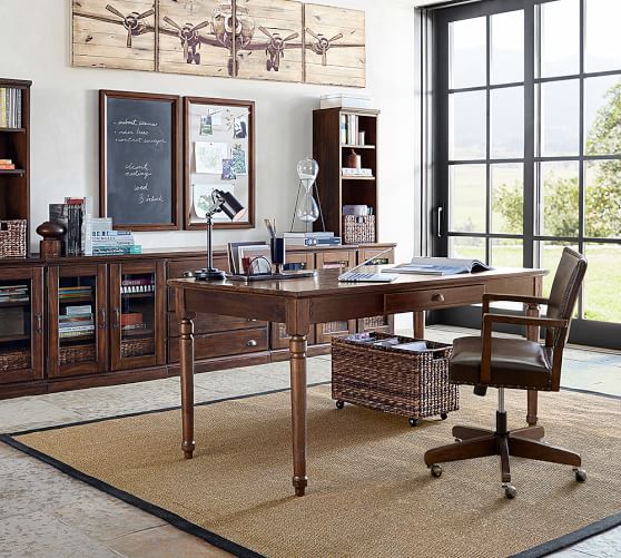 pottery barn manchester swivel desk chair