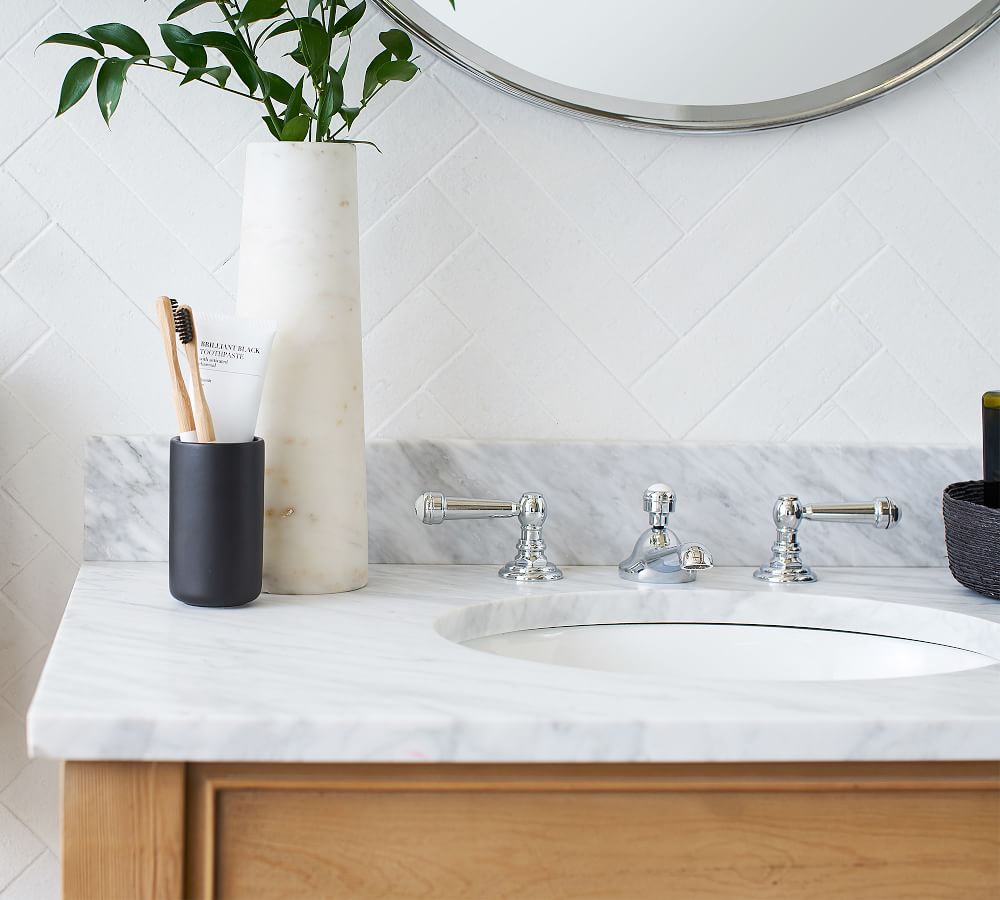 Sussex Lever Handle Widespread Bathroom Sink Faucet Pottery Barn