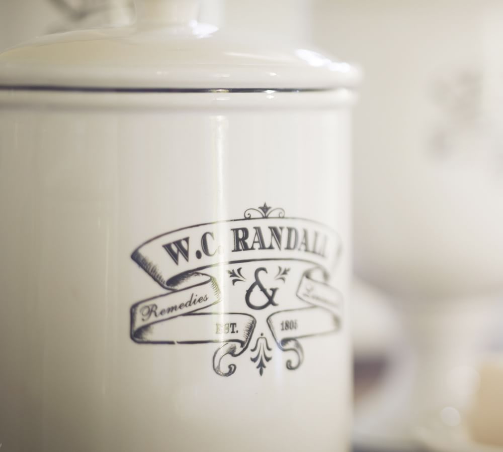 Black & White Apothecary Bath Accessories Pottery Barn