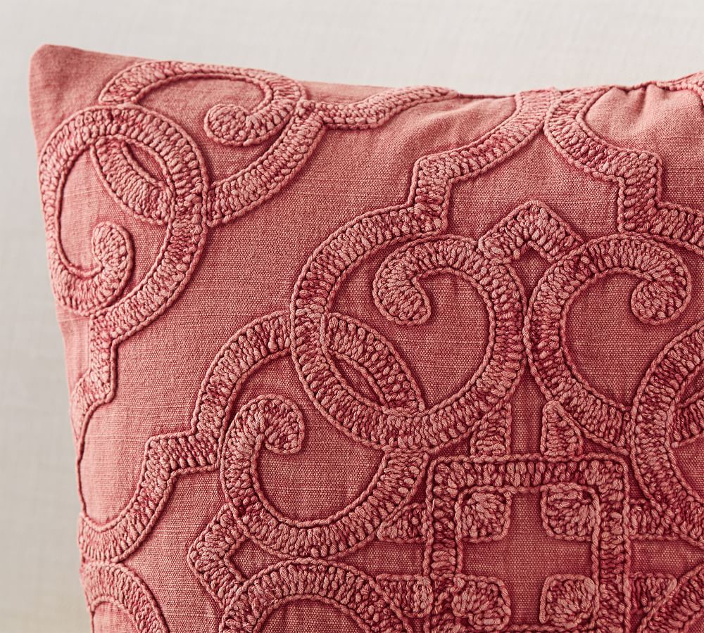 Drew Embroidered Pillow Covers Pottery Barn