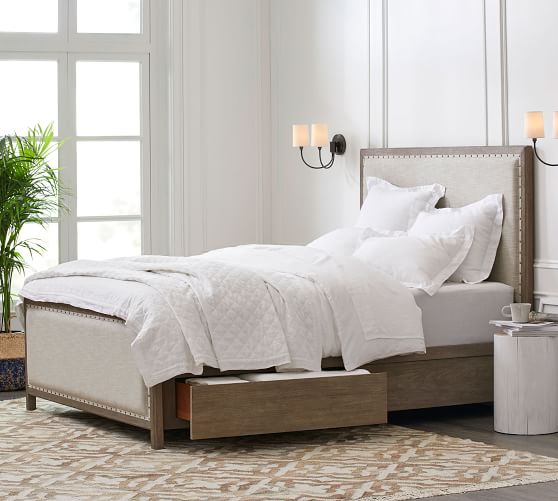 Toulouse Storage Platform Bed | Pottery 