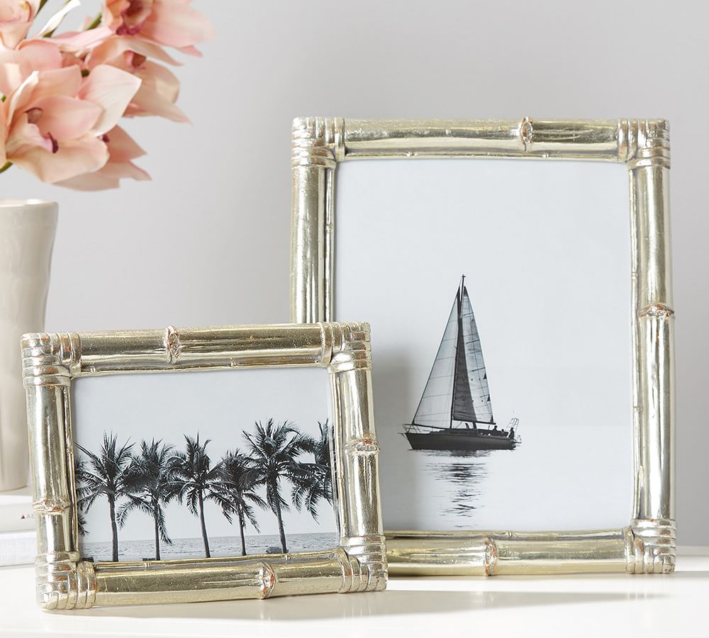 Bamboo Silver Gilt Picture Frames Pottery Barn