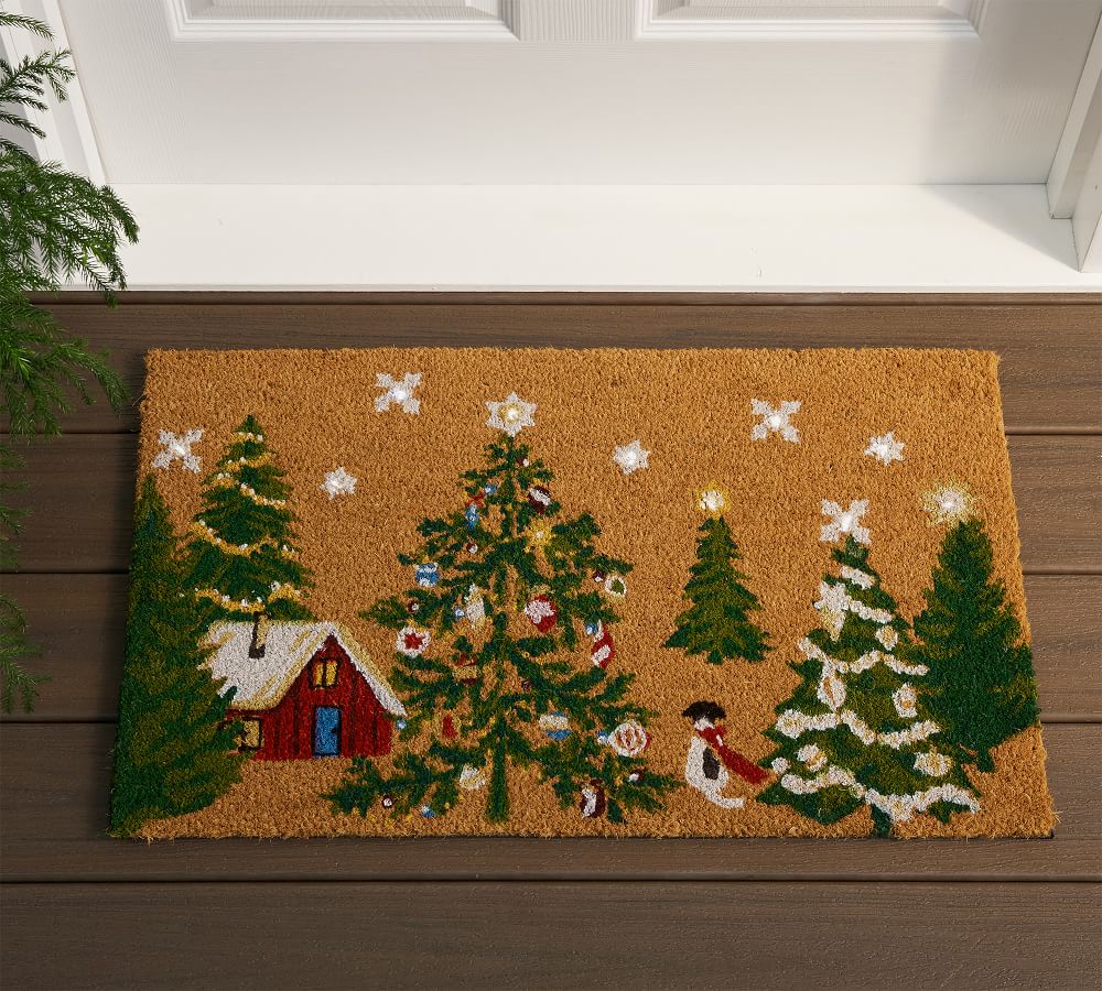Christmas in the Country Doormat Pottery Barn
