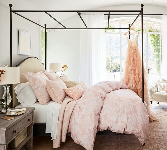 pottery barn rose duvet