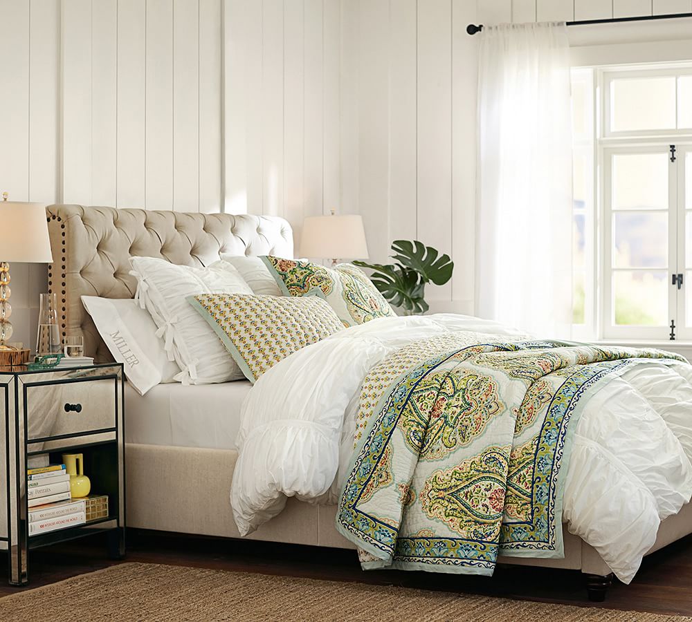 Quinn Wholecloth Quilt & Shams Pottery Barn
