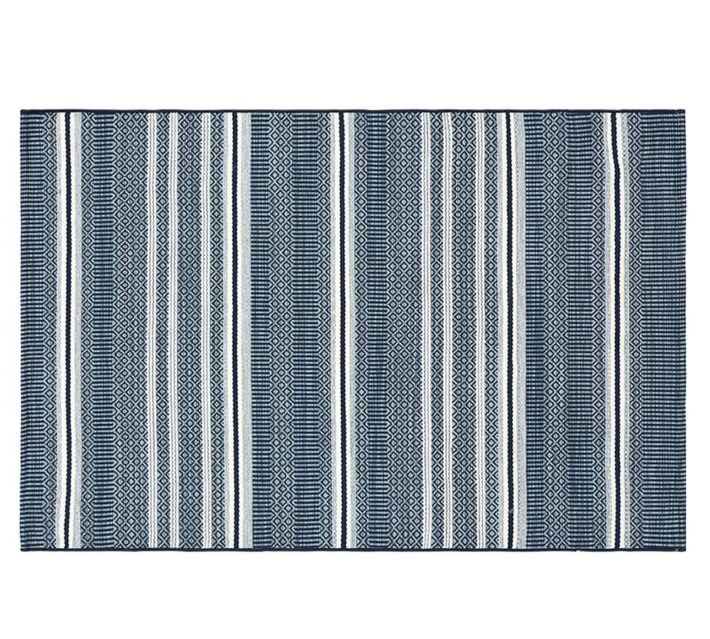 Camarillo Stripe Synthetic Indoor/Outdoor Rug Pottery Barn