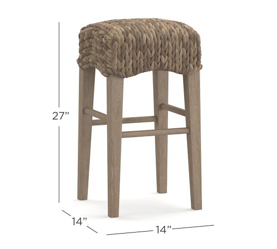 backless wicker bar stools