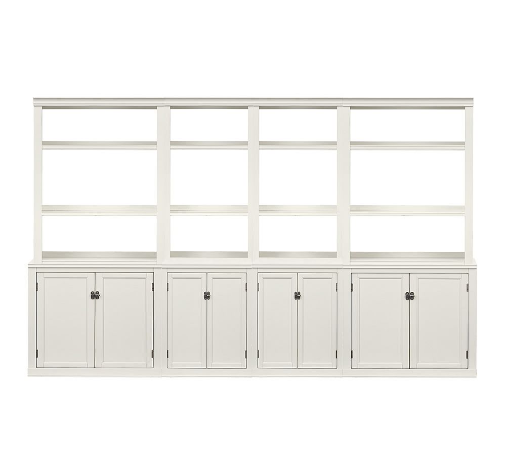 Logan Wall Bookcase with Doors Pottery Barn