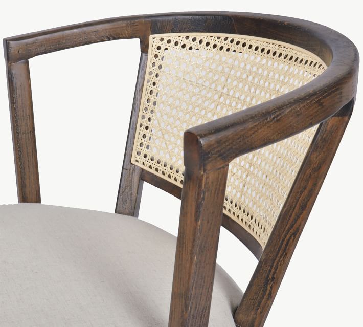 lisbon cane desk chair